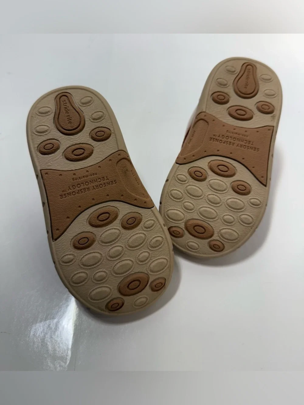 Stride Right Kids Ellsworth Oxford Brown Casual Lace-Up Shoes size 10